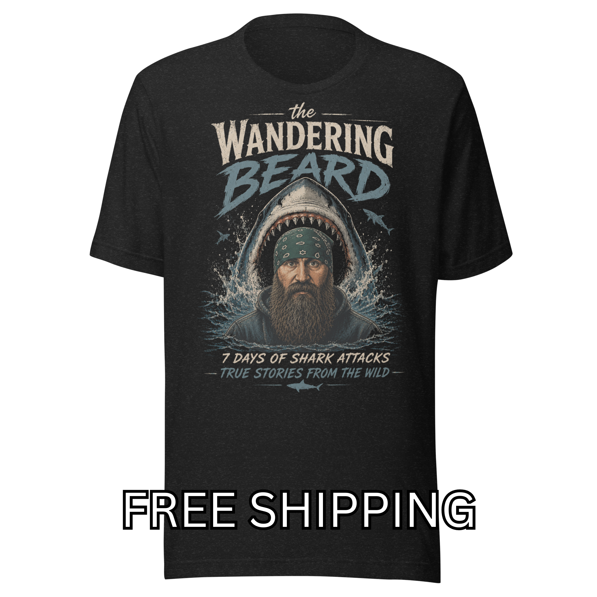 Wandering Beard Shark Tee